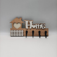 Clásico Gancho para Llaves de Madera Artesanal, Decoración de Pared para Entrada, Soporte para Guardar Llaves, Diseño de Una Pieza Personalizado UIONEN