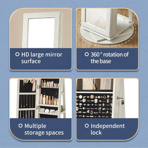 Nhà sản xuất của handmade gỗ dài Vanity gương bán buôn đầy đủ chiều dài miễn phí đứng xoay gương - Product Image 5