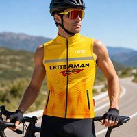 Chaleco de Ciclismo Ligero y Cortavientos para Hombre, Transpirable, Portátil, para Deportes al Aire Libre, Triatlón