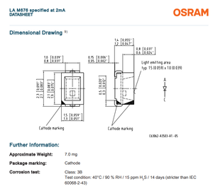 Mejor Precio en Chips LED OSRAM LA M676-K1M1-24-0-2-R18-Z Discretos de 2V 2-SMD con Conector J, Color Ámbar de 615nm, Regulables, con 3 Años de Garantía - Product Image 6