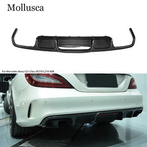 สำหรับรถยนต์ CLS-Class W218 C218 4 ประตู รุ่น AMG สไตล์คาร์บอนไฟเบอร์  ลิ้นกันชนหลัง ดิฟฟิวเซอร์หลัง ปี 2011-2019 - Product Image 1