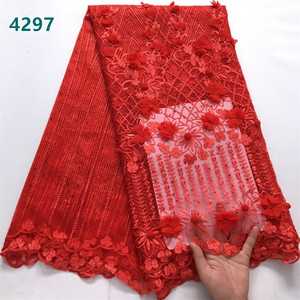 3D Hoa Pháp Tulle <span class=keywords><strong>Net</strong></span> ren vải <span class=keywords><strong>2025</strong></span> mới nhất Phi lưới ren cho phụ nữ Wedding party Dresses may 4297 - Product Image 5