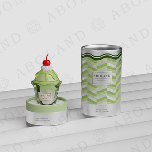 กล่องบรรจุภัณฑ์น้ำหอมแบบทรงกระบอกพิมพ์ลายตามสั่งของ Aboland พร้อมฝาอลูมิเนียม พิมพ์สี่สี กล่องของขวัญเครื่องสำอาง - Product Image 3