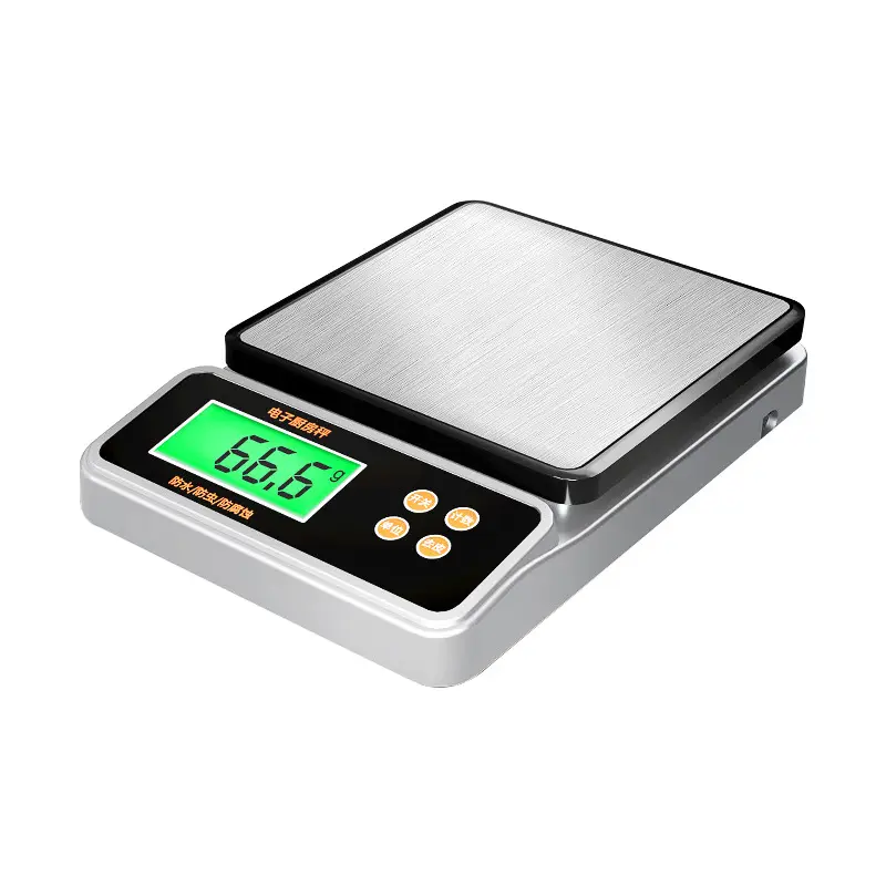 RTS Min 3kg 0.1g Max 10kg 1g Balance de cuisine en acier inoxydable Balance numérique à électrons