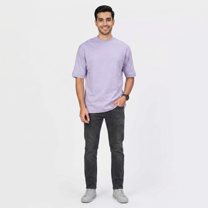 Camiseta de Hombre 100% Algodón con Logotipo Personalizado al por Mayor, Camiseta Informal Lisa de Color Sólido para Hombre, Camisetas de Hombre 100% Algodón Profesionales - Product Image 1