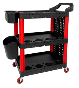 Bán buôn nhựa xe đẩy giỏ hàng với bánh xe vẻ đẹp xe chi tiết hội thảo nhà để xe công cụ Tủ Sản xuất tại Trung Quốc - Product Image 4