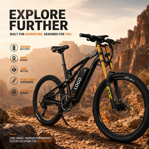 Bicicleta Eléctrica de Montaña de 27.5 Pulgadas, Aleación de Aluminio, 750W, 48V, 20Ah, 80km de Autonomía para Entusiastas del Ciclismo de Montaña - Product Image 1