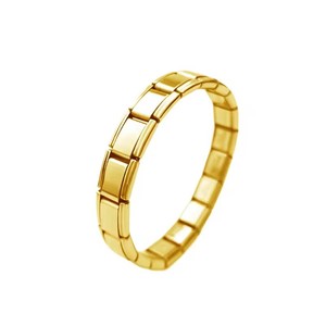 Pulsera elástica italiana <span class=keywords><strong>de</strong></span> oro, plata y negro al por mayor, pulsera <span class=keywords><strong>de</strong></span> <span class=keywords><strong>acero</strong></span> inoxidable modular apilable, regalo <span class=keywords><strong>de</strong></span> joyería. - Product Image 6