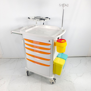 Fabrieks prijs ziekenhuis ABS medische hulpverlening draagbare noodhulpwagen mobiele ziekenhuis <span class=keywords><strong>trolley</strong></span> - Product Image 6