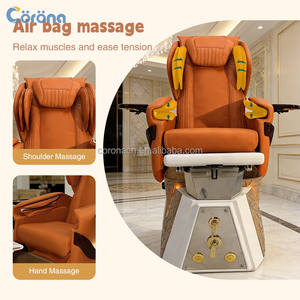 Nuevo Conjunto de Silla de Pedicura y Manicura de Lujo con Respaldo Ajustable, Reclinable Eléctrico Magnético y Spa para Pies con Masaje - Product Image 3