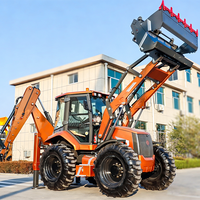 Loader Skid Steer Diesel Mini Backhoe Loader Teleskopik Berkinerja Tinggi Buatan China untuk Dijual