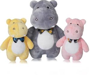 Campione gratuito di canto ippopotamo peluche giocattolo per bambini bambini piccoli giocattoli morbidi di peluche ippopotamo ippopotamo rosa ippopotamo animali di peluche - Product Image 1