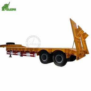Remolque de plataforma baja de 2 ejes y 13 m, remolque de plataforma baja de 14 metros, semirremolque de plataforma baja en venta - Product Image 6