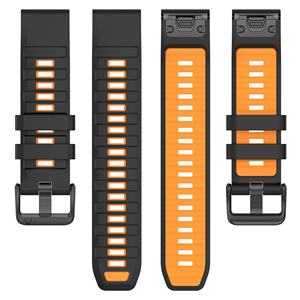 Produits populaires pour <span class=keywords><strong>Gramin</strong></span> Fenix 8 Bracelets de montre 22mm 26mm Bracelet de remplacement réglable en silicone bicolore - Product Image 2