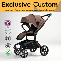 Vente en gros d'usine, poussette bébé de luxe certifiée EN1888 3 en 1 avec siège auto pour bébé, système de voyage Kinderwagen