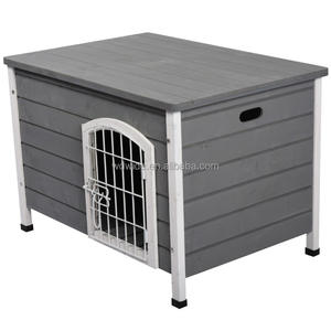 Çin fabrika Modern ucuz ahşap büyük açık köpek kulübesi tasarım kapalı köpek için - Product Image 4