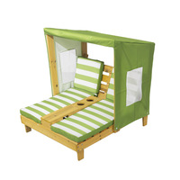 Chaise longue de plage moderne en bambou pour enfants, confortable et durable, avec dossier, double siège, pour enfants, animaux domestiques, parc, camping