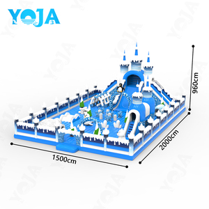 Parc gonflable intérieur de haute qualité, <span class=keywords><strong>monde</strong></span> de glace et de neige, aire de jeux, plus grand château gonflable, parc d'attractions, rebondissement en plein air - Product Image 2