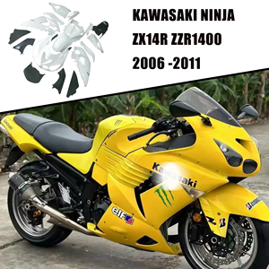 Personnalisation sur mesure - Kit de carénage non peint pour <span class=keywords><strong>Kawasaki</strong></span> ZX14 ZX14R <span class=keywords><strong>ZZR1400</strong></span> 2006-2011 2007 2008 - Product Image 5