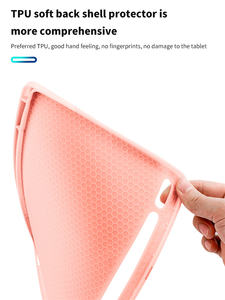 Custodia Tri-fold per Samsung Galaxy <span class=keywords><strong>Tab</strong></span> <span class=keywords><strong>S8</strong></span> <span class=keywords><strong>Plus</strong></span> S7 FE S6 Lite A8 A7lite custodia magnetica per Slot per penna con portamatite - Product Image 6