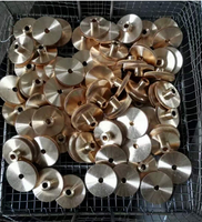 Skylon M0.4 Spur Gear Hobbing Processed Brass Gear with 24 Teeth for Precise Testing Instruments DIN8 Quality 0.01mm Tolerance