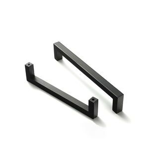 Modern Simple Zinc Alloy Kitchen Cabinet Aluminum Hardware Accessories <strong>Black</strong> Handle Drawer Wardrobe <strong>Door</strong> <strong>Door</strong> Handle - Product Image 1