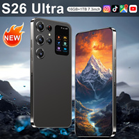 Teléfono Móvil S26Ultra con Desbloqueo Facial Avanzado, 4G Real, Pantalla OLED de 7.3 Pulgadas y 90Hz, 16GB de RAM, 1TB de ROM, 5G LTE, Deca Core, Doble SIM