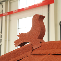Moderne Nordholz-Typ Farbige Steinbeschichtete Metalldachziegel für Tempel Leichtgewichtige Langlebige Dachmaterialien