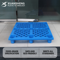 Palette en grille HDPE de 2,7 m compatible chariot élévateur 1200*1000*140, plateforme de stockage en plastique anti-humidité pour entrepôt