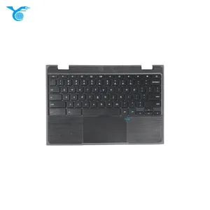 Rinbers Palmrest Upper Case with US Keyboard and Touchpad Assembly Replacement for Chromebook 11 100e 2nd Gen AMD AST 5CB0Z21474