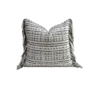 RUIYI-Taie d'Oreiller de Luxe à Rayures Noires pour Chambre à Coucher et Salon, Design d'Intérieur