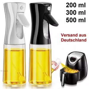 Bouteille pulvérisatrice haute pression en plastique 200ml 300ml 500ml, pulvérisateur à pompe, récipient cylindrique pour huile de cuisson et vinaigre de cuisine - Product Image 1