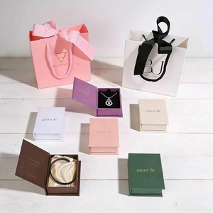 Book Shape Magnetic Flip Closure Jewelry <b>Box</b> Custom Logo Valentine'S Day Paper <b>Box</b> Container Case Gift <b>Box</b> Ring Necklace - Product Image 1