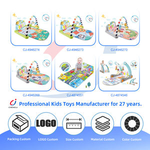 Chengji nouveau-né bébé tapis de pédale <span class=keywords><strong>Piano</strong></span> bleu apprentissage tapis de jeu fonctionnel lumière musique bébé Fitness support pédale <span class=keywords><strong>Piano</strong></span> - Product Image 4