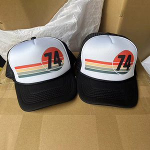 Mùa Hè Biểu Tượng Tùy Chỉnh Lưới Trucker Cap Chất Lượng Cao <span class=keywords><strong>Snapback</strong></span> 5 Bảng Điều Chỉnh Màu Kép Hiệu Suất Màu Trắng <span class=keywords><strong>Hat</strong></span> Với Màu Đen Bill Khoảng Trống - Product Image 3