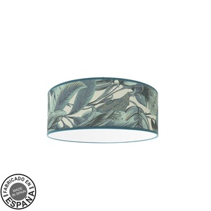 Plafón LED 3xE27, diseño de hoja azul, dimensiones 15.5x40x40 cm, ideal para iluminar y decorar espacios modernos. - Product Image 1