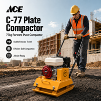 Compacteur à plaques vibrant C-77 de 77 kg pour le compactage du sol