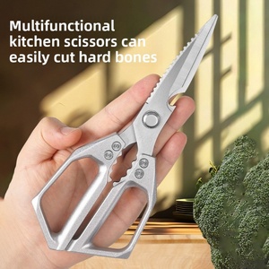 Ultra Sharp Meat Scissor Heavy Duty Scissors Multi-function Scraping Fish Scale Barbecue <b>Kitchen</b> Scissor <b>Shears</b> for Turkey Bones - Product Image 3