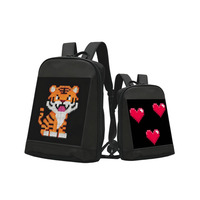 Sac à dos LED pas cher, écran numérique à pixels, sac à dos avec écran LED, contrôle par application, sac à dos lumineux LED, sac à dos d'école, sacs LED