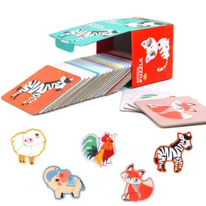 4 pièces de Mini Puzzles éducatifs pour enfants, jeu de Puzzle en papier, jouets de Puzzle pour enfants