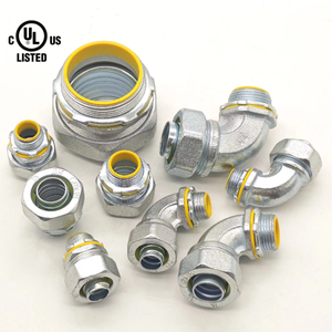 3/4 sắt dễ uốn \ "góc 90 độ chất lỏng chặt chẽ nối cách điện họng 45 ° kim loại ống dẫn Phụ kiện <span class=keywords><strong>Flex</strong></span> ống dẫn - Product Image 2