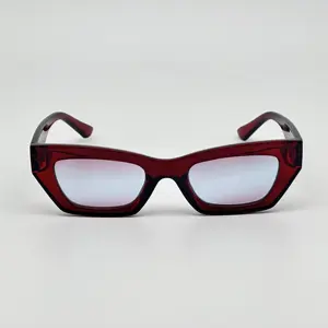 European And American Trend Brand Candy Color Orange Red Gradient Eyewear Female Custom Sunglasses With Logo