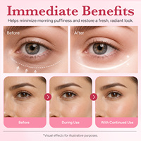 ATOANY Masque Contour des Yeux Coréen Anti-Âge au Rétinal et PDRN, Patchs Hydratants et Lissants au Collagène pour les Yeux