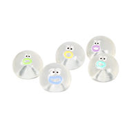 Jouet anti-stress souple en caoutchouc transparent à presser, en forme de petit nez de dessin animé, sensation de boue, pour femmes