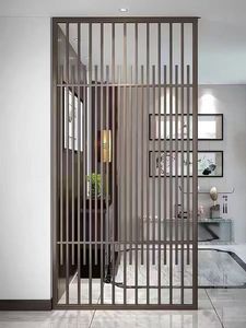 Cloison <span class=keywords><strong>de</strong></span> séparation <span class=keywords><strong>en</strong></span> verre cristal personnalisable, cloisons métalliques, séparations <span class=keywords><strong>de</strong></span> pièce <span class=keywords><strong>en</strong></span> acier inoxydable, cloison <span class=keywords><strong>de</strong></span> salon - Product Image 3