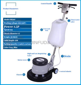 Nettoyeur de <span class=keywords><strong>sol</strong></span> industriel, machine à récurer à disque unique pour sols durs, pierre, bois, <span class=keywords><strong>tapis</strong></span> - Product Image 3