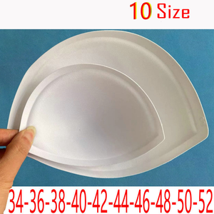 En stock, prêt à expédier, vente en gros : Coussinets de soutien-gorge blancs à couvrance totale, grande taille, bonnets profonds pour poitrines généreuses - Product Image 2