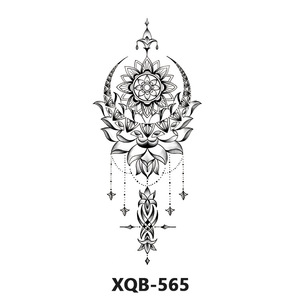 Tatuajes Temporales de Flores Negras a Prueba de Agua, Diseños de Tatuajes Falsos para Piernas y Brazos, Pegatinas de Tatuajes Temporales para Chicas y Mujeres - Product Image 4