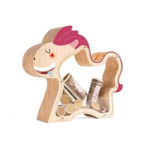 <span class=keywords><strong>Tirelire</strong></span> incassable poney brun cadeau d'anniversaire personnalisé caisse en bois pot d'argent tirelires conception de <span class=keywords><strong>cheval</strong></span> brun - Product Image 2