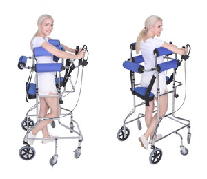 Déambulateur pour hémiplégie, aides à la marche en aluminium de haute qualité pour adultes et enfants, hauteur réglable - Product Image 6